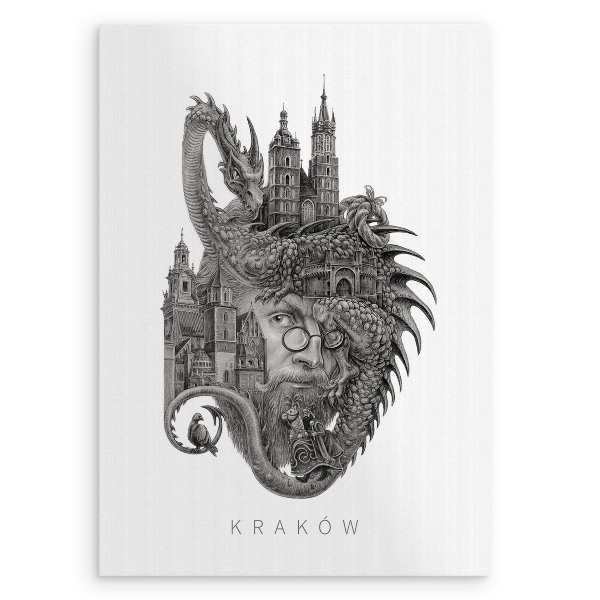 Obraz bez ramki Kraków Czarno-białe