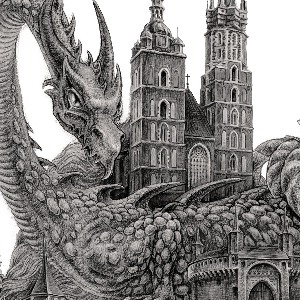 Obraz bez ramki Kraków Czarno-białe
