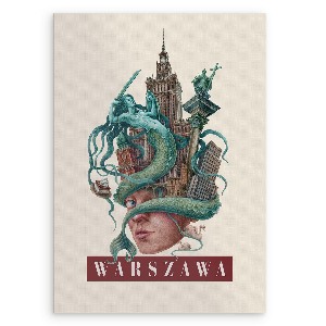 Obraz bez ramki Warszawa Vintage