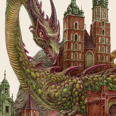 Obraz bez ramki Kraków Vintage