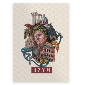 Obraz MDF bez ramki Rzym Vintage