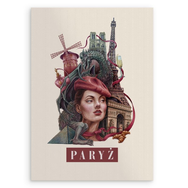 Obraz bez ramki Paryż Vintage