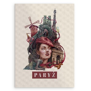 Obraz bez ramki Paryż Vintage