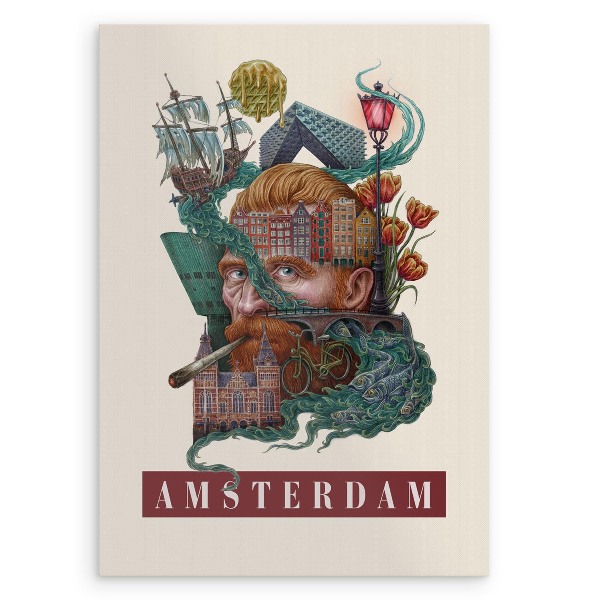 Obraz bez ramki Amsterdam Vintage