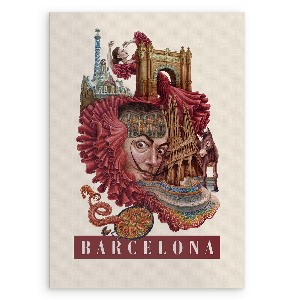 Obraz bez ramki Barcelona Vintage