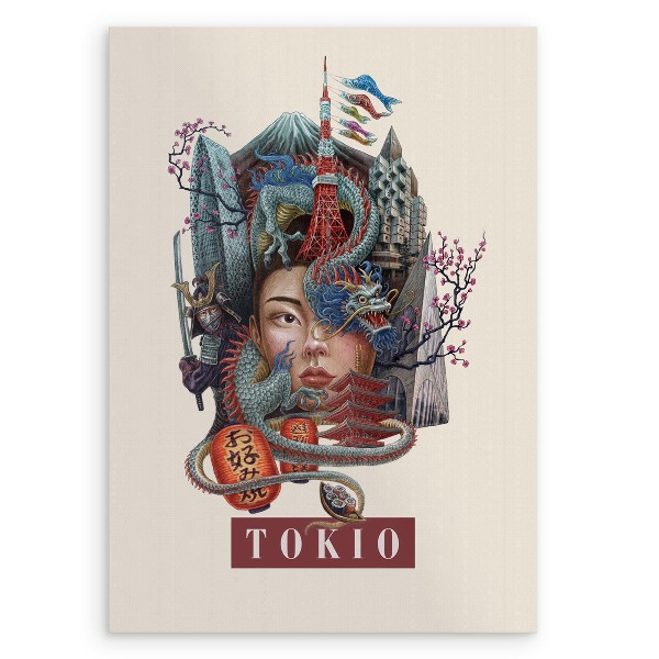 Obraz bez ramki Tokio Vintage