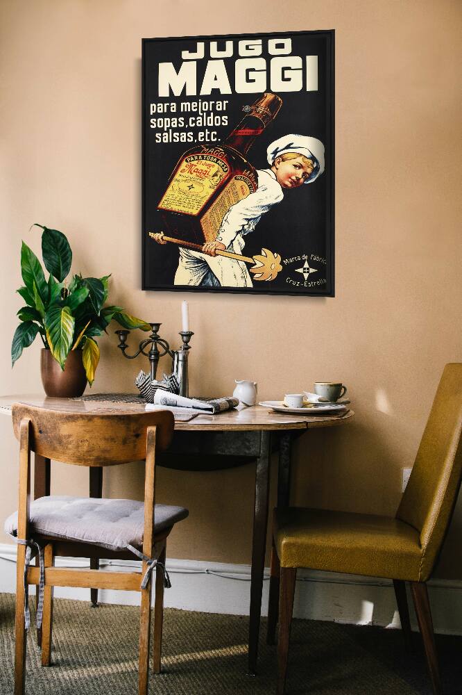 Plakat vintage Vintage sos przyprawowy Maggi Print