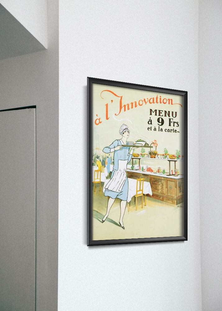 Retro plakat Restauracja L'Innovation Brussels