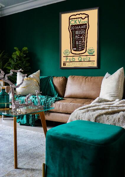 Plakat w stylu retro Festiwal piwa The Griffin