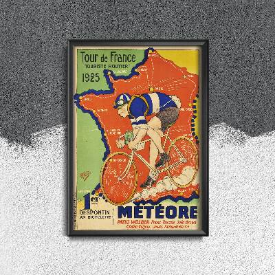 Plakat retro do salonu Tour de France