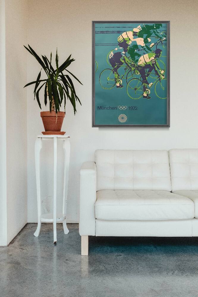 Plakat retro Olimpijski plakat rowerowy