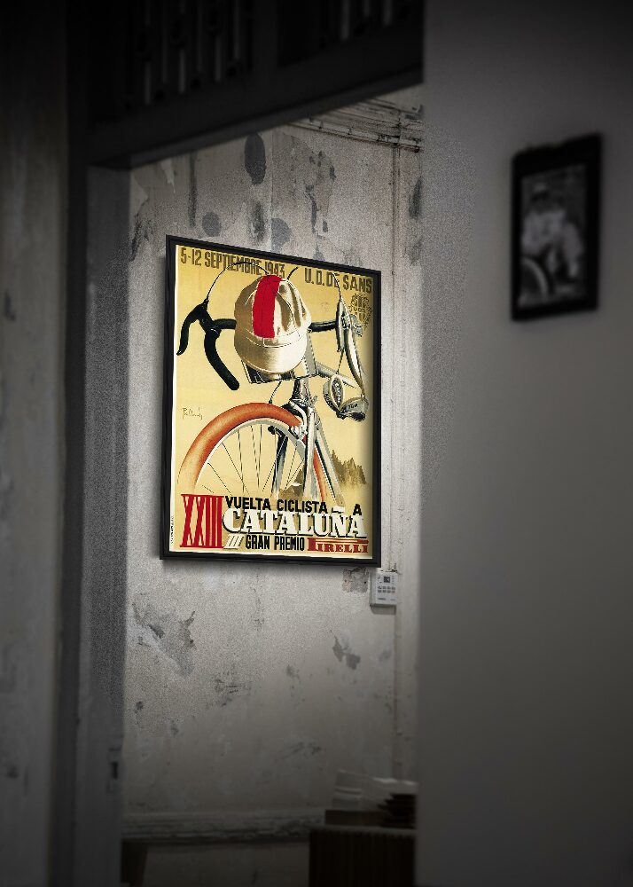 Plakat w stylu vintage Plakat Kolarstwo Cleveland