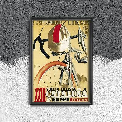 Plakat w stylu vintage Plakat Kolarstwo Cleveland