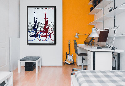 Plakat retro Cycles Lea et Norma Plakat w stylu vintage