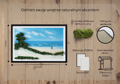 Obraz z mchem Zakochani na plaży