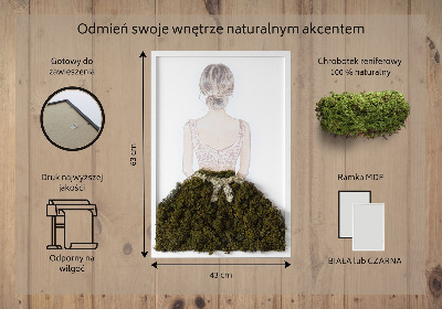 Obraz z mchu „Baletnica”