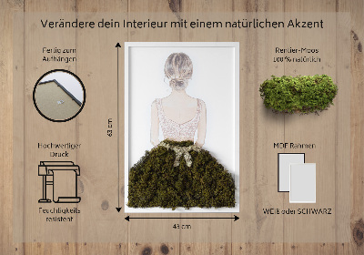 Obraz z mchu „Baletnica”