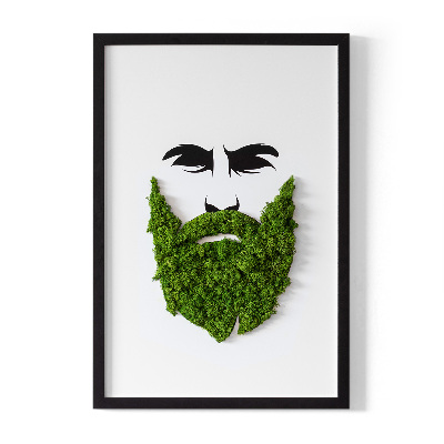 Obraz z mchem Hipster z brodą
