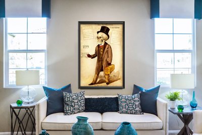 Plakat vintage Kalendarz Antikamnia