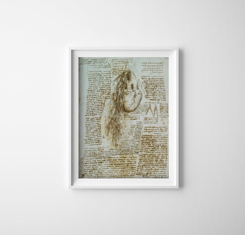 Retro plakat Anatomia Da Vinci