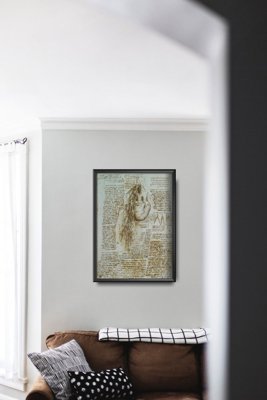 Retro plakat Anatomia Da Vinci