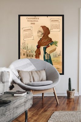 Retro plakat Kalendarz medyczny Antikamnia