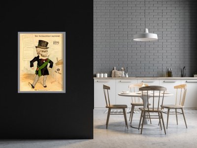 Plakat w stylu vintage Kalendarz Antikamnia
