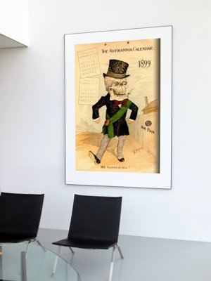 Plakat w stylu vintage Kalendarz Antikamnia