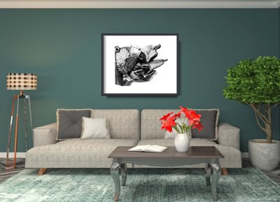 Plakat na ścianę Anatomiczne nadruki Usta języka