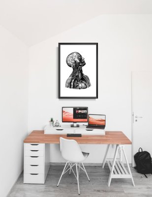 Plakat vintage Szyja ciała