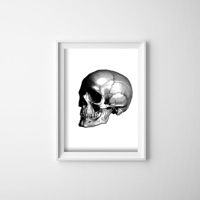 Plakat w stylu vintage Czaszka