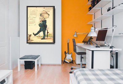 Plakat vintage do salonu Kalendarz Antikamnia