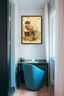 Plakatyw stylu retro Kalendarz Antikamnia