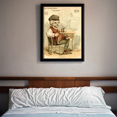 Plakatyw stylu retro Kalendarz Antikamnia