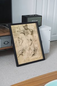 Plakat do pokoju Da Vinci Mięśnie