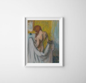 Plakat w stylu vintage Kobieta Z Ręcznikiem Edgar Degas
