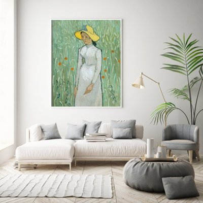 Plakat w stylu retro Dziewczyna w bieli Vincent van Gogh