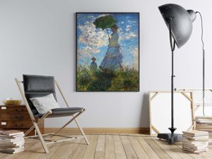 Plakatyw stylu retro Madame Monet i jej syn Claude Monet