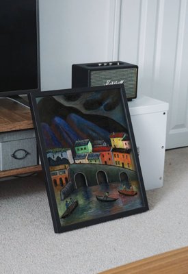 Plakat w stylu retro Nocne wędkowanie w Asconie Marianne von Werefkin