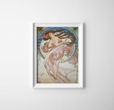 Plakat retro Taniec Alphonse Mucha