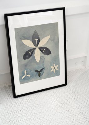 Retro plakat Blommor Hilma Klint