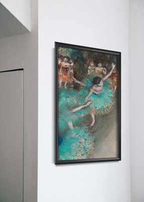 Retro plakat Zielony tancerz Edgar Degas