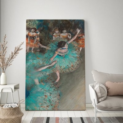 Retro plakat Zielony tancerz Edgar Degas