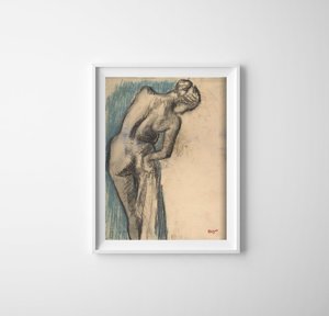 Plakat vintage do salonu Edgar Degas The Bather Series