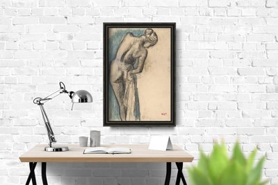 Plakat vintage do salonu Edgar Degas The Bather Series