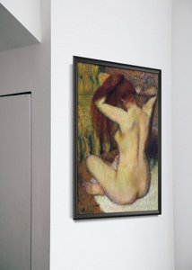 Plakat do pokoju Degas Kobieta czesająca włosy