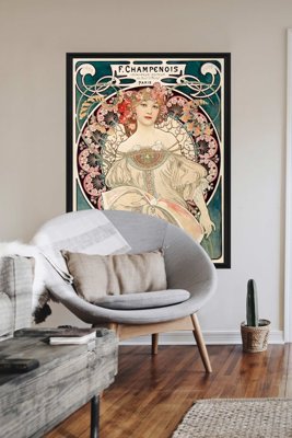 Plakat vintage Alphonse Mucha Poster Réverie