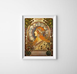 Plakat retro do salonu Zodiak Mucha Alphonse