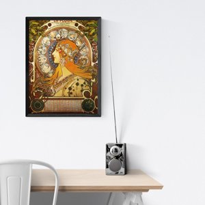 Plakat retro do salonu Zodiak Mucha Alphonse