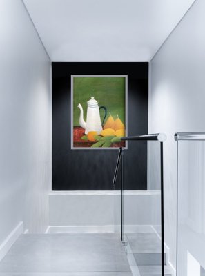 Plakat w stylu vintage Martwa natura z czajnikiem i owocami Henri Rosseau